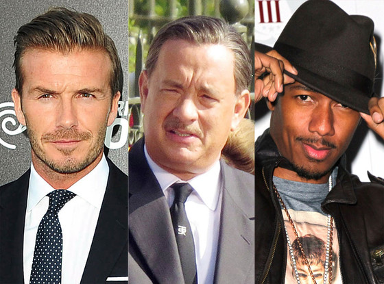 David Beckham, Tom Hanks, Nick Cannon David Beckham, Tom Hanks, Nick Cannon
